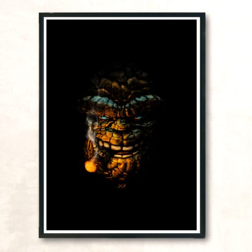 Clobbering Time Modern Poster Print