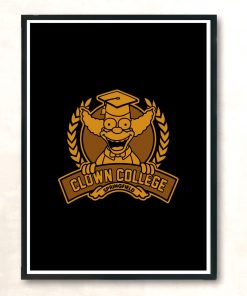 Clown College Modern Poster Print