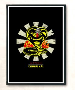 Cobra Kai Karate Kid Retro Japanese Modern Poster Print