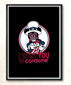 Consume Modern Poster Print