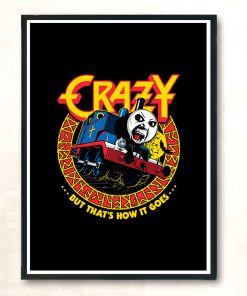 Crazy Train Modern Poster Print