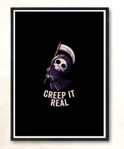 Creep It Real Funny Cute Spooky Modern Poster Print