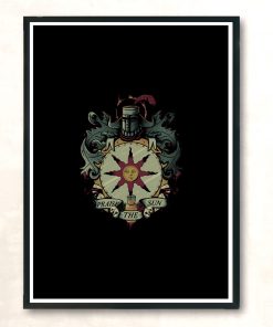 Crest Of Solaire Modern Poster Print