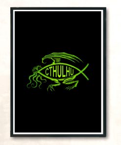 Cthulhu Fish Azhmodai 2020 Modern Poster Print