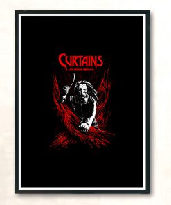 Curtains Modern Poster Print