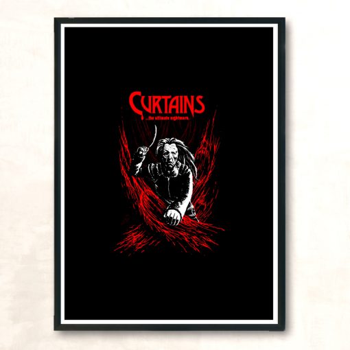 Curtains Modern Poster Print