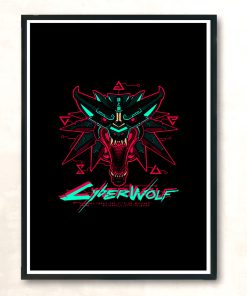 Cyberwolf Modern Poster Print