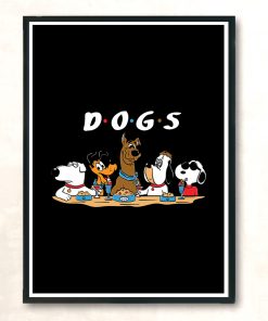 D O G S Modern Poster Print