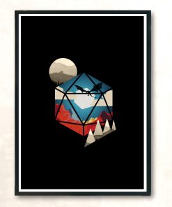 D20 World Modern Poster Print