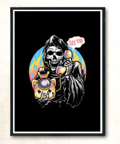 Death Is Calling Modern Poster Print