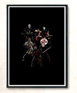 Death Metal Killer Music Horror Modern Poster Print