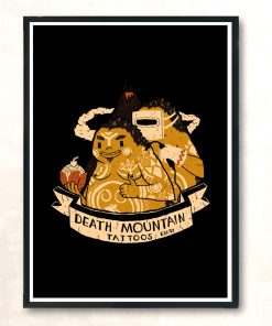 Death Mountain Tattoos Modern Poster Print