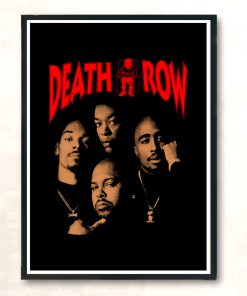 Death Row Hip Hop Legend Records Vintage Wall Poster