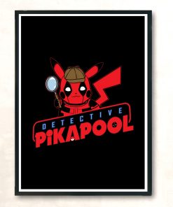 Detective Pikapool Modern Poster Print