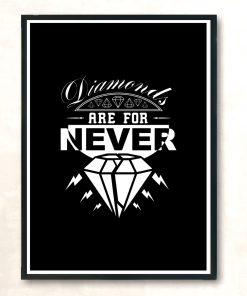 Diamonds Are For Never Modern Poster Print