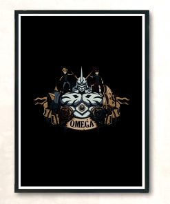 Digital Omega Modern Poster Print