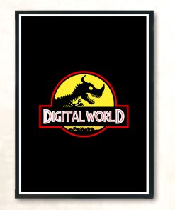 Digital World Modern Poster Print