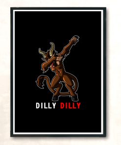 Dilly Dilly Krampus Dabbin Modern Poster Print