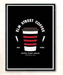 Elm Street Coffee Modern Poster Print