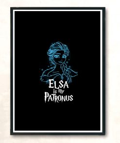 Elsa Is My Patronus Modern Poster Print