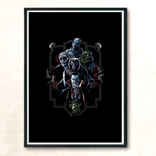 Enter The Monsters Modern Poster Print