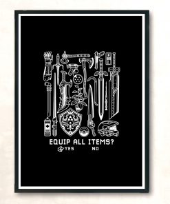 Equip All Items Modern Poster Print