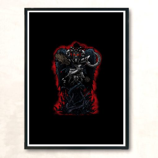 Erebus God Of Darkness Modern Poster Print