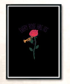 Every Rose Has Its Horn Modern Poster Print