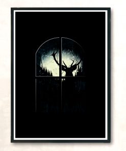 Evil Deer Iii Modern Poster Print