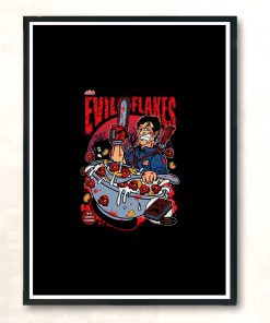 Evil Flakes Modern Poster Print