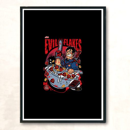 Evil Flakes Modern Poster Print