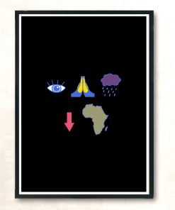 Eye Bless The Rains Modern Poster Print