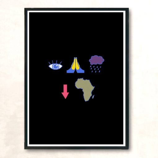 Eye Bless The Rains Modern Poster Print