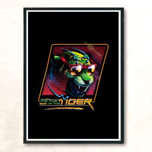 Eye Of The Tiger Modern Poster Print