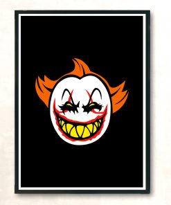 Face Clowns Modern Poster Print