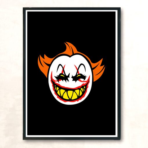 Face Clowns Modern Poster Print