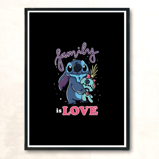 Family Is Love Modern Poster Print