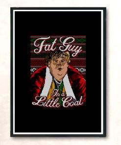 Fat Guy Little Coat Modern Poster Print