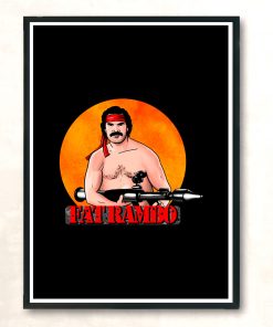 Fat Rambo Modern Poster Print