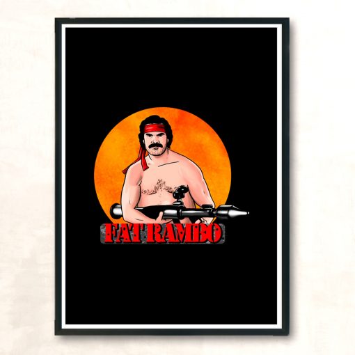 Fat Rambo Modern Poster Print