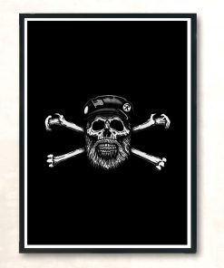 Fathers Day Skull 2 Modern Poster Print