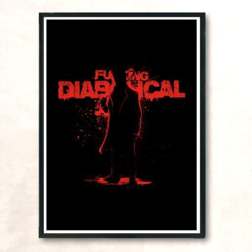 Fckng Diabolical Modern Poster Print