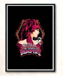 Fearless Vampire Modern Poster Print