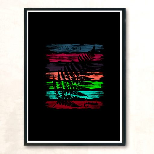 Fern Colors Modern Poster Print