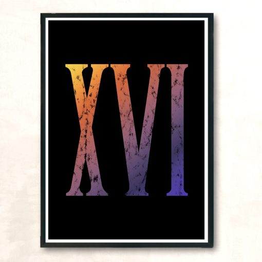 Ffxvi Numerals Modern Poster Print