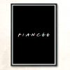 Fiancee Modern Poster Print