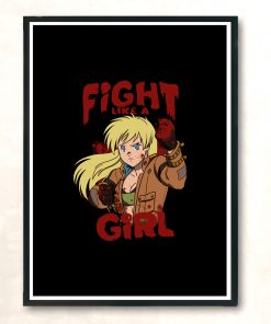 Fight Like A Girl 2 Modern Poster Print