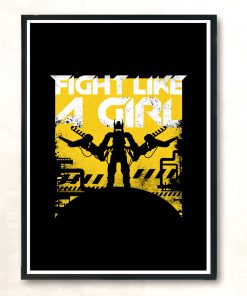 Fight Like A Girl Modern Poster Print