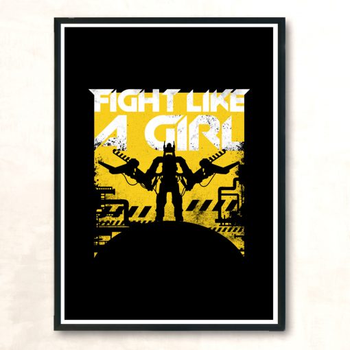 Fight Like A Girl Modern Poster Print