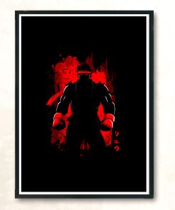 Fighter Stain Modern Poster Print